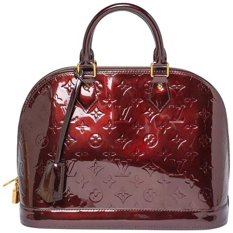 louis vuitton amarante monogram vernis alma mm bag|louis vuitton alma bb monogram.